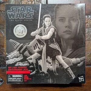 NWT Star Wars The Black Series Rey Jedi Training Figure